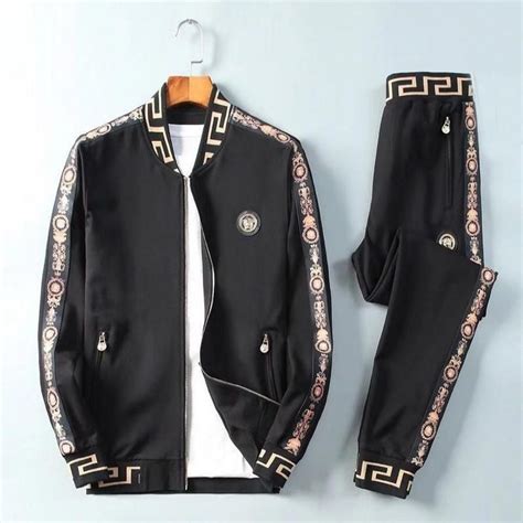 versace mens tracksuit|versace tracksuit men's price.